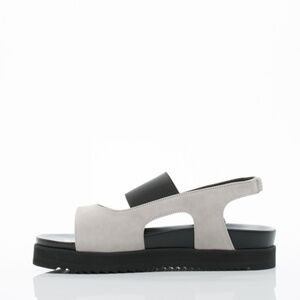 Caetlyn Grey Addison Leather Platform Sandals 7.5M